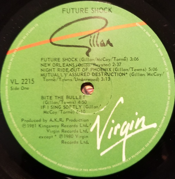 Gillan – Future Shock LP- Shrink Top Copie! – Image 2