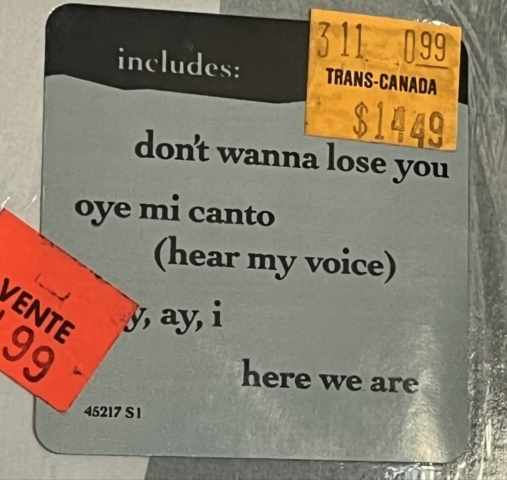 Gloria Estefan – Cuts Both Ways LP _ In shrink ! w/ hype sticker – Image 2